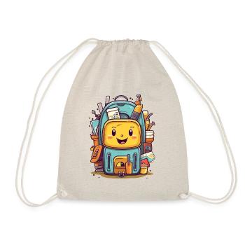 Joli sac de dessin animé école - Sac de sport léger - nature - Devant