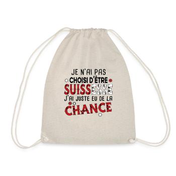 Suissesse Suisse Femme Chance Pays Cadeau Humour - Sac de sport léger - nature - Devant