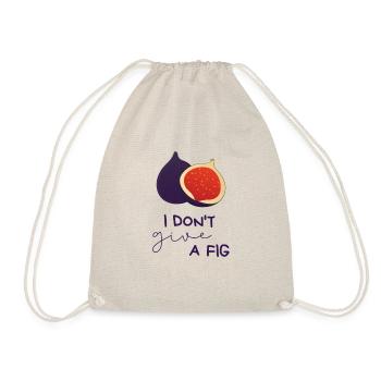I Don't Give A Fig - Drawstring Bag - nature - Front