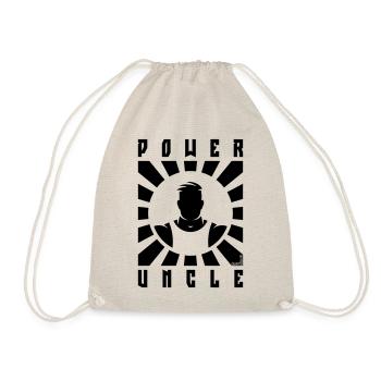 Power Uncle (Rays / Black) - Drawstring Bag - nature - Front