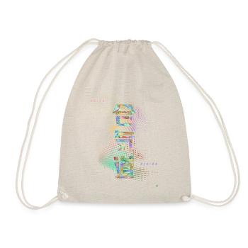 Aikido Unify Colored Kanji Calligraphy Design - Drawstring Bag - nature - Front
