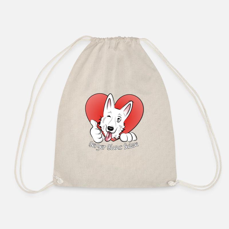 Berger Blanc Suisse - Drawstring Bag - nature