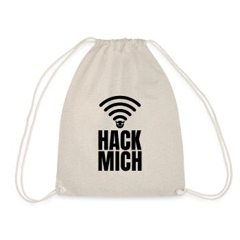 Hack Mich Sex Sprüche Versaute Sprüche - Turnbeutel - Natur - Vorne
