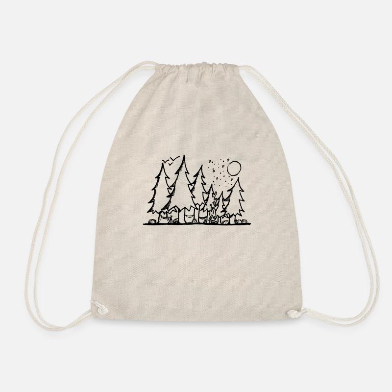 Fir forest - Drawstring Bag - nature
