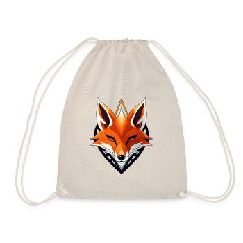 Fuchs-Logo, Fuchskopf - Turnbeutel - Natur - Vorne
