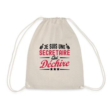je suis une secrétaire qui déchire - Sac de sport léger - nature - Devant