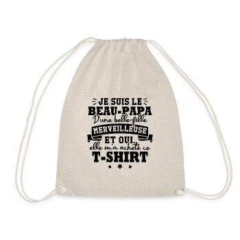 Beau papa d une belle fille merveilleuse - Sac de sport léger - nature - Devant