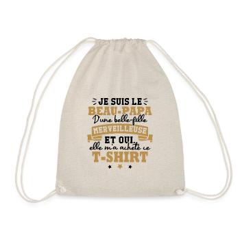 Beau papa d une belle fille merveilleuse - Sac de sport léger - nature - Devant