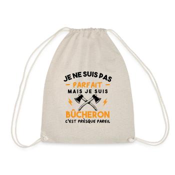 Je ne suis pas parfait mais je suis bûcheron - Sac de sport léger - nature - Devant