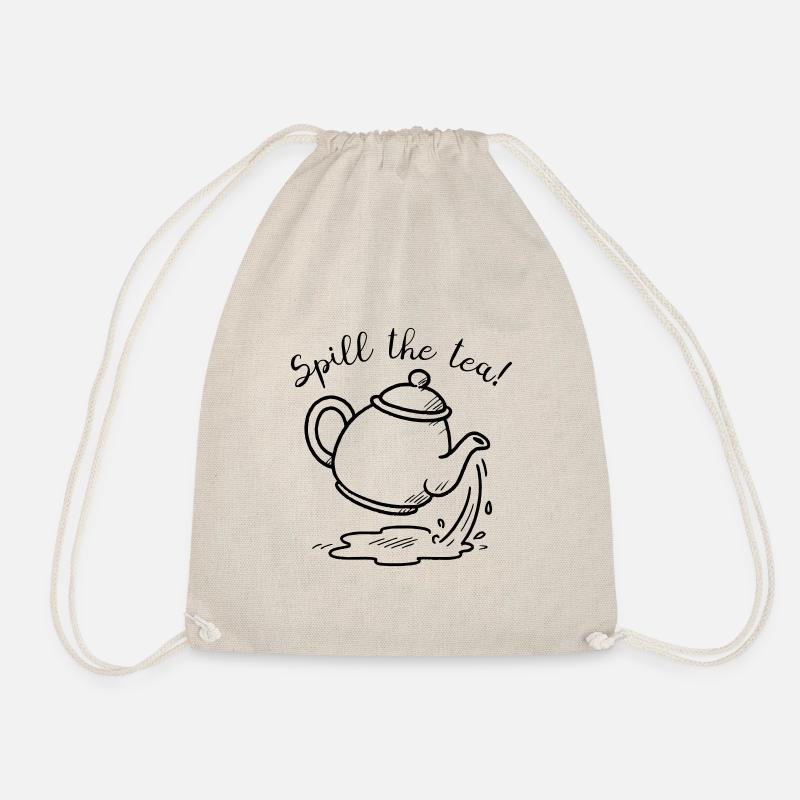 Spill the tea doodle - Turnbeutel - Natur