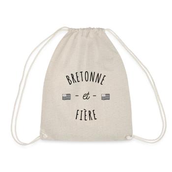 cadeau Bretagne - bretonne et fière - Sac de sport léger - nature - Devant