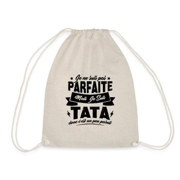 Pas parfaite mais je suis tata - Sac de sport léger - nature - Devant