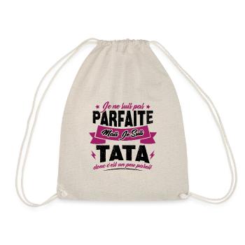 Pas parfaite mais je suis tata - Sac de sport léger - nature - Devant
