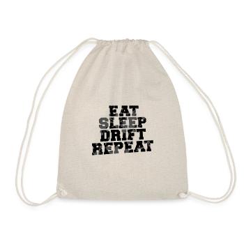 Eat Sleep Drift Repeat - Turnbeutel - Natur - Vorne
