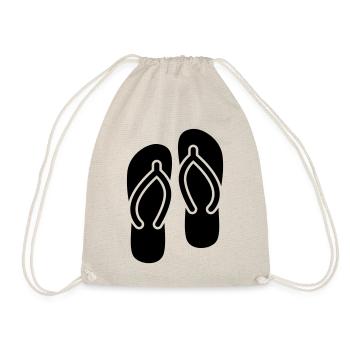 Flip-flops icon - Drawstring Bag - nature - Front