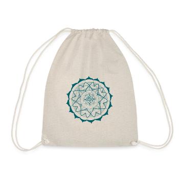 Mandala 16 in petrol - Drawstring Bag - nature - Front