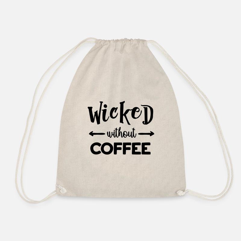 Wicked ohne Kaffee - Turnbeutel - Natur
