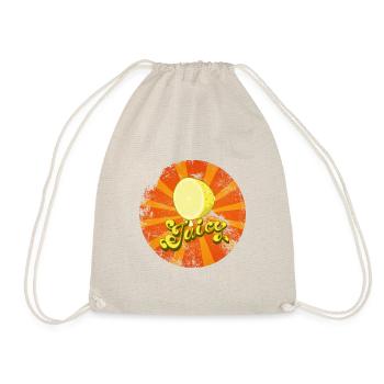 Juicy Lemon Retro Vintage Look - Turnbeutel - Natur - Vorne