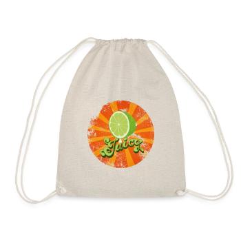 Juicy Lime Retro Vintage Look - Turnbeutel - Natur - Vorne