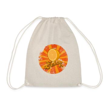 Juicy Orange Retro Vintage - Turnbeutel - Natur - Vorne