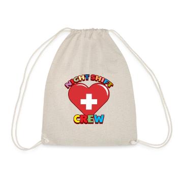 Nurse Night Service Energy I Gift - Drawstring Bag - nature - Front