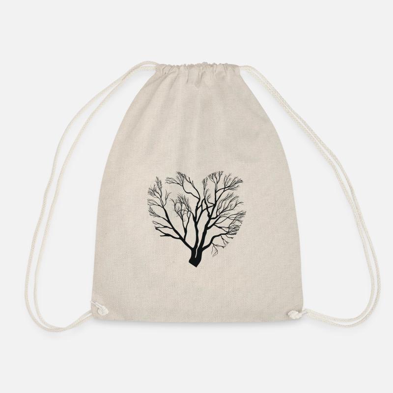 heart - Drawstring Bag - nature