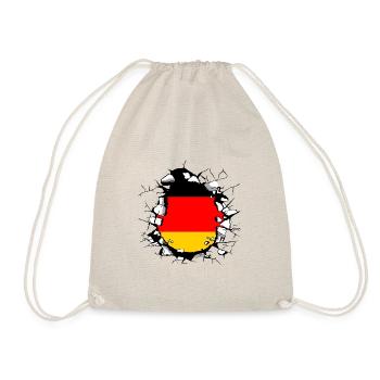 Allemagne Drapeau allemand Drapeau allemand Utilisé Regarder à la maison - Sac de sport léger - nature - Devant