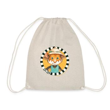 Lenny Hunter Illustration Von Hamster Cleo - Turnbeutel - Natur - Vorne