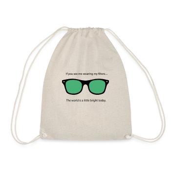 green filter - Drawstring Bag - nature - Front