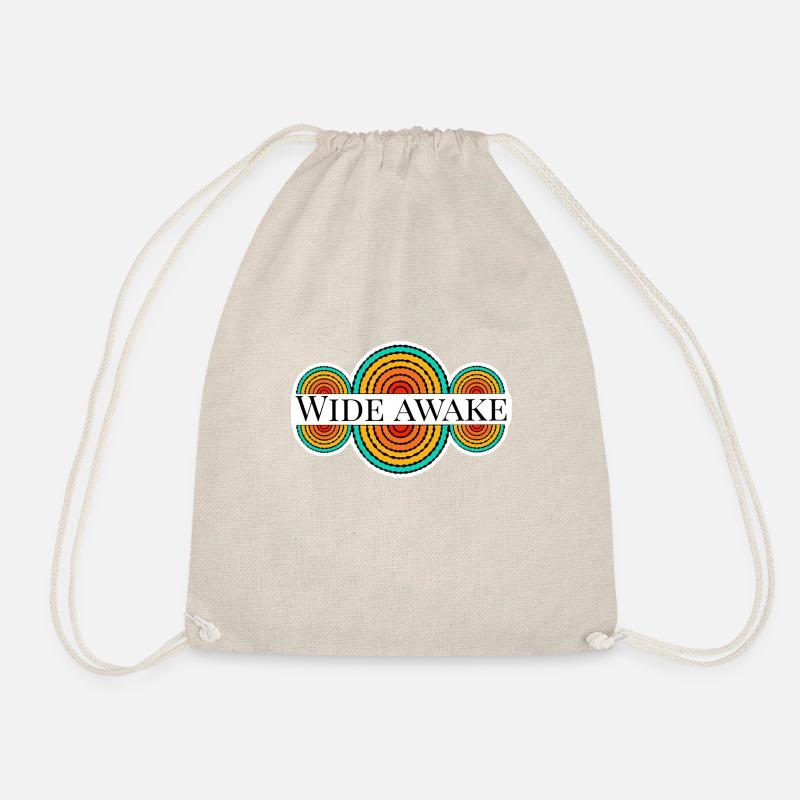 Wide awake - Drawstring Bag - nature