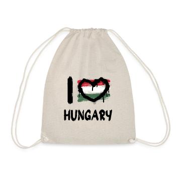J’aime Hongrie / J’aime Hongrie Pays Pays - Sac de sport léger - nature - Devant