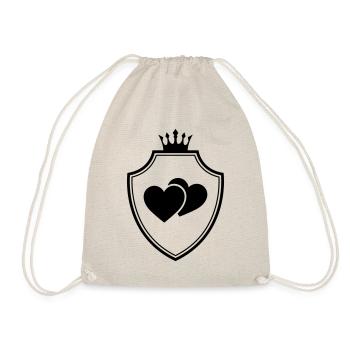 Heart Symbol Coat of Arms - Drawstring Bag - nature - Front