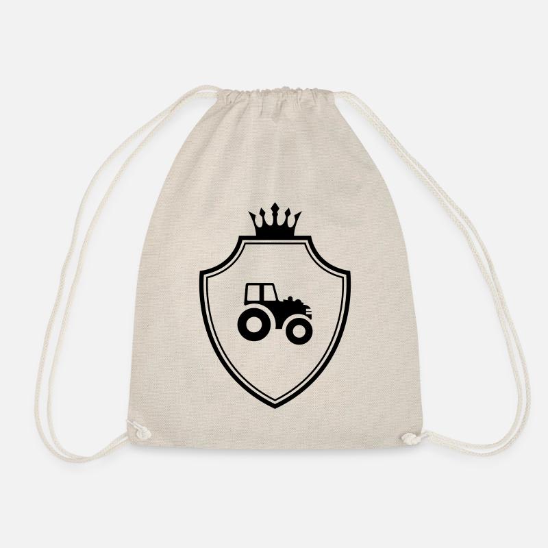 Traktor Symbol Wappen - Turnbeutel - Natur
