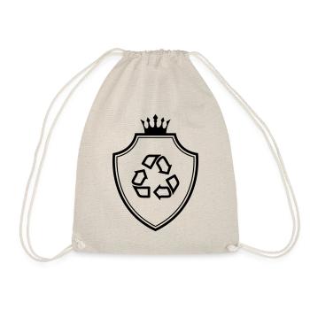Recycling Wappen - Turnbeutel - Natur - Vorne