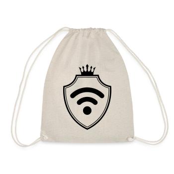 Wi-Fi Internet Coat of Arms - Drawstring Bag - nature - Front