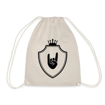 Party Hand Wappen Symbol - Turnbeutel - Natur - Vorne