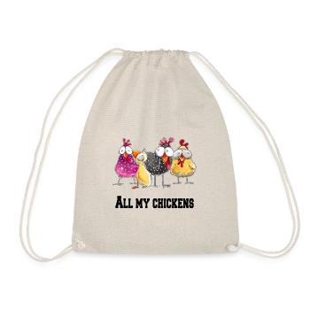 Tous mes poulets - Sac de sport léger - nature - Devant