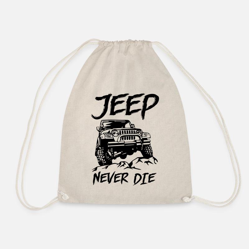 Jeep Never Die - Turnbeutel - Natur