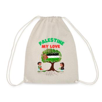 Palestine my Love - Drawstring Bag - nature - Front