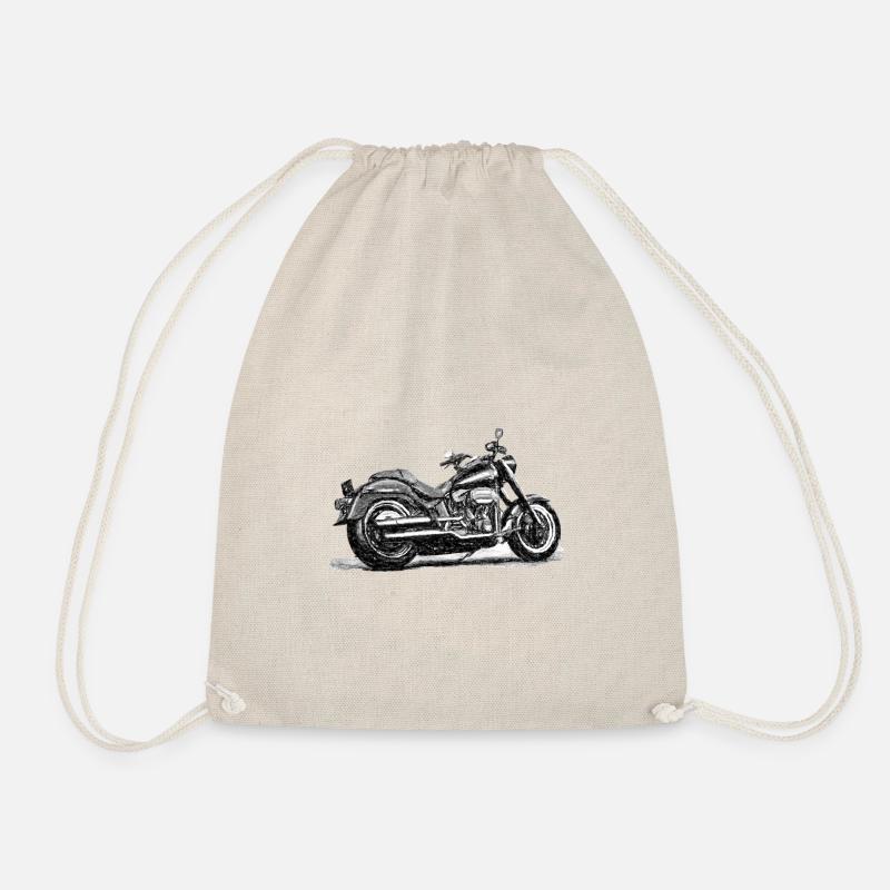 Chopper Sketch - Turnbeutel - Natur