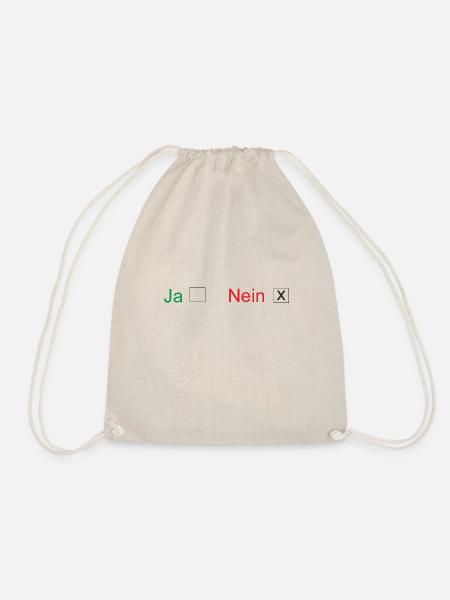 nein ja - Turnbeutel - Natur