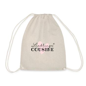 Lieblingscousine / beste Cousine / Cousinenliebe - Turnbeutel - Natur - Vorne