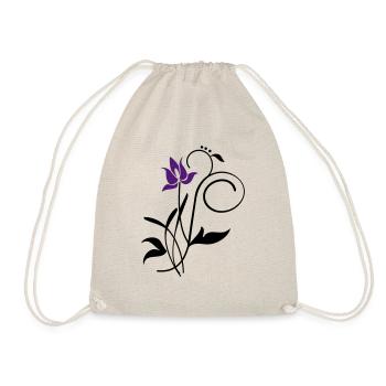 Orchidee / orchid (2c) - Drawstring Bag - nature - Front