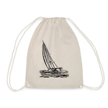 Sailboat on the wind - Drawstring Bag - nature - Front