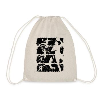 Distressed Handball - Turnbeutel - Natur - Vorne