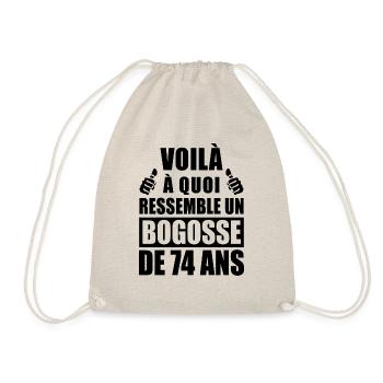 bogosse de 74 ans / cadeau anniversaire 74 ans - Sac de sport léger - nature - Devant