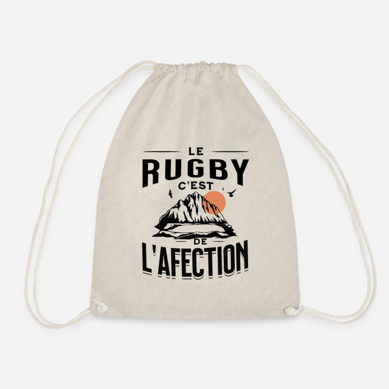 Le rugby c'est de l'affection - Sac de sport léger - nature