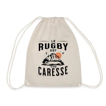 le rugby est une caresse - Sac de sport léger - nature - Devant