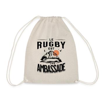 le rugby est une ambassade - Sac de sport léger - nature - Devant