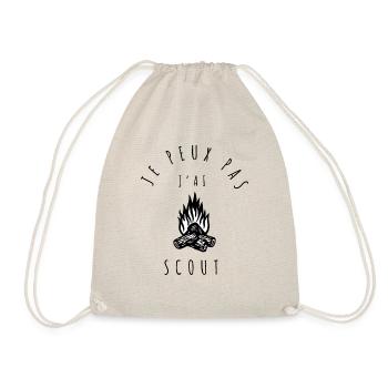 SCOOT - Je peux pas, j'ai scoutisme - Sac de sport léger - nature - Devant
